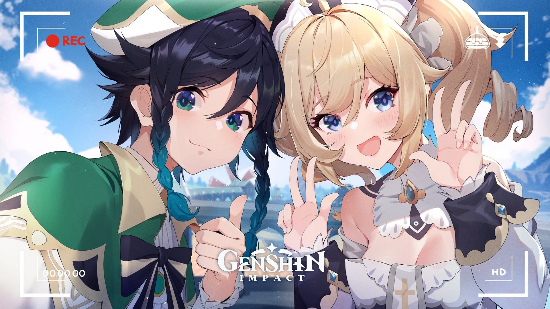 Barbara and Venti (Image via HoYoverse)